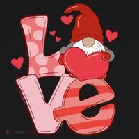 Love Cute Gnome Valentines Day Heart Tote Bag thumb 4