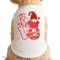 Love Cute Gnome Valentines Day Heart Doggie Tank thumb 0