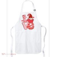 Love Cute Gnome Valentines Day Heart Apron thumb 0