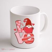 Love Cute Gnome Valentines Day Heart Coffee Mug thumb 1
