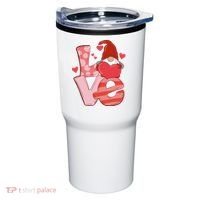 Love Cute Gnome Valentines Day Heart Tumbler thumb 0