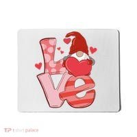 Love Cute Gnome Valentines Day Heart Mousepad thumb 0