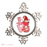 Love Cute Gnome Valentines Day Heart Ornament thumb 0