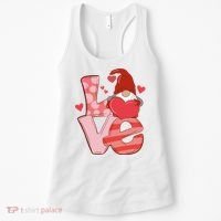 Love Cute Gnome Valentines Day Heart Women's Tank Top thumb 0