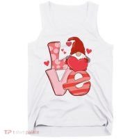 Love Cute Gnome Valentines Day Heart Tank Top thumb 0