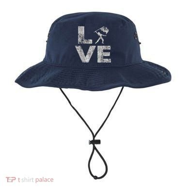 Love Color Guard Winter Guard Distressed Bucket Hat