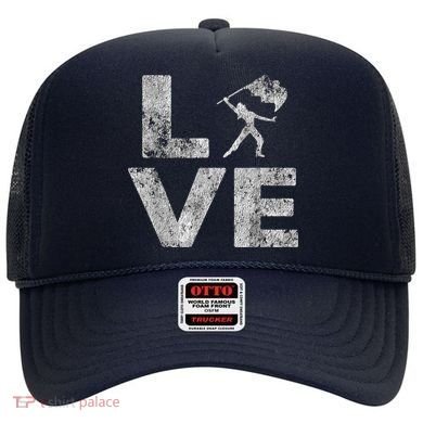 Love Color Guard Winter Guard Distressed Hat