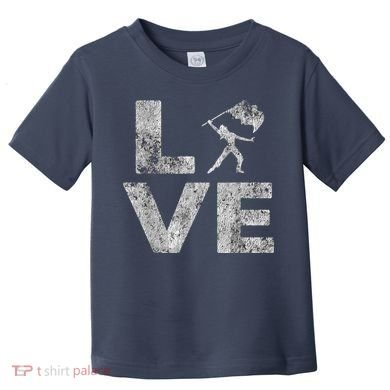 Love Color Guard Winter Guard Distressed Toddler T-Shirt