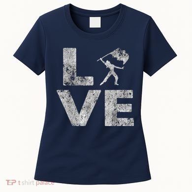 Love Color Guard Winter Guard Distressed Women's T-Shirt