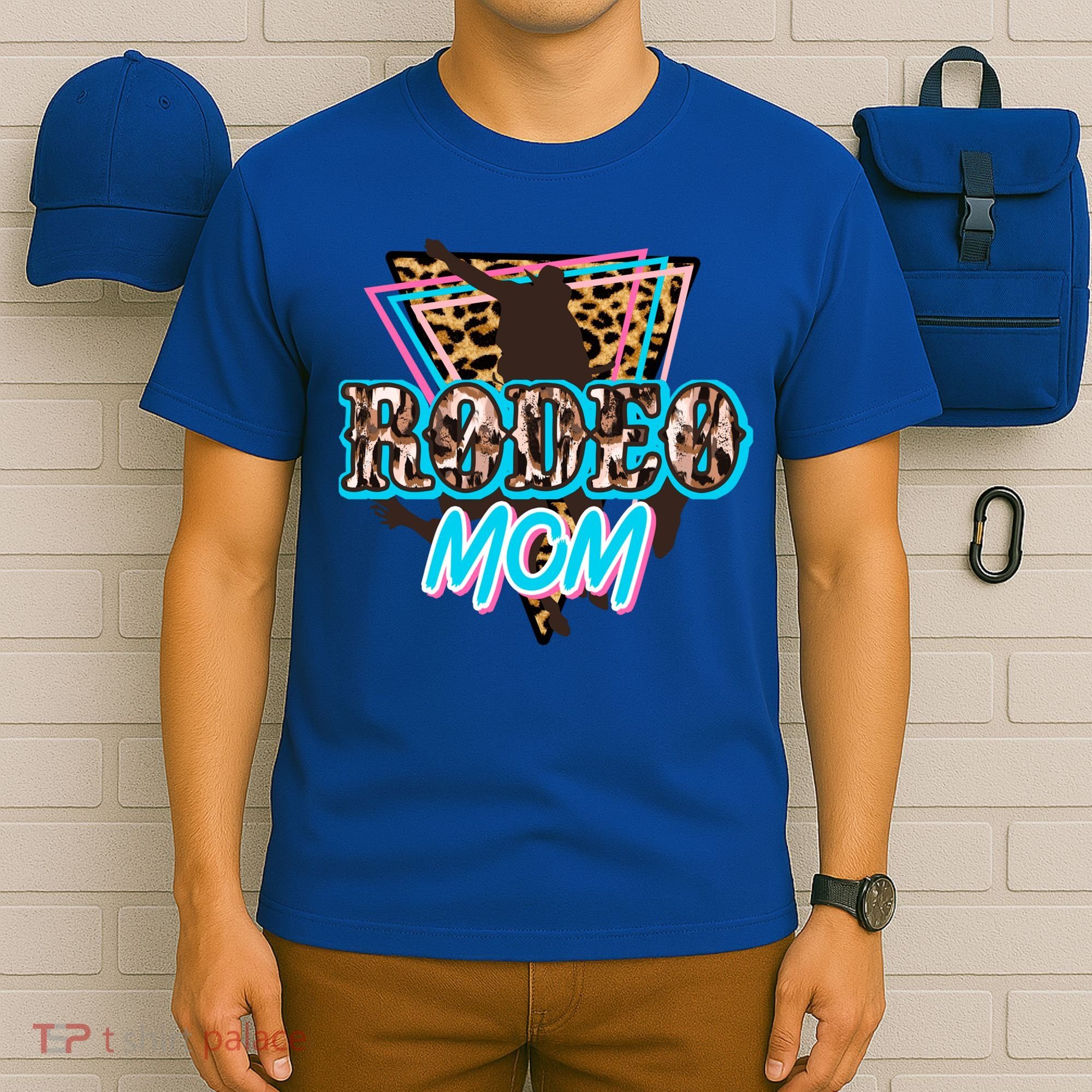 Leopard Cowgirl Horsing Rodeo Mom Western Country Cowboy Gift T-Shirt