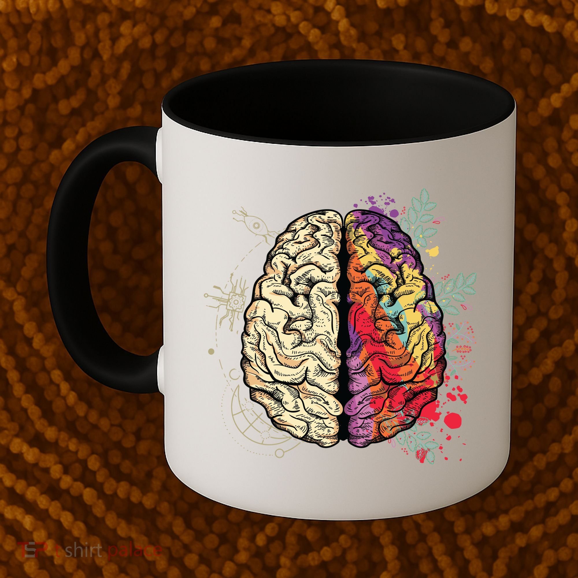 Logical Creative Human Brain Coffee Mug
