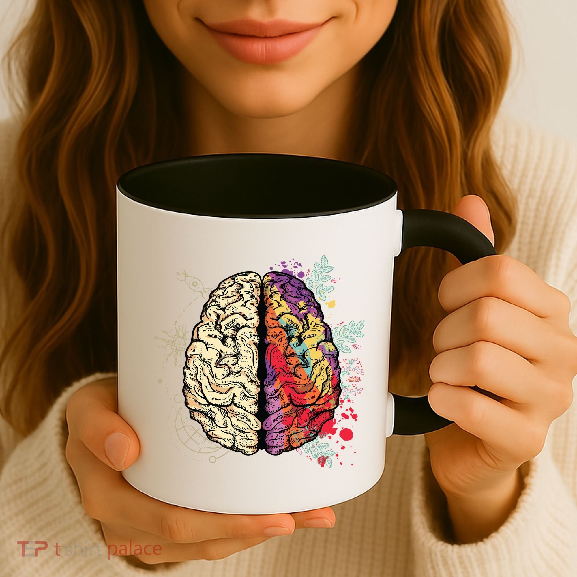 Logical Creative Human Brain Coffee Mug