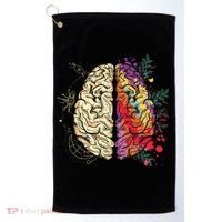 Logical Creative Human Brain Golf Towel thumb 0