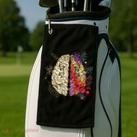 Logical Creative Human Brain Golf Towel thumb 2