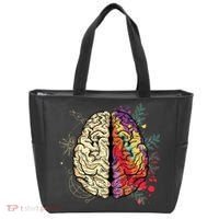 Logical Creative Human Brain Tote Bag thumb 0
