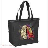 Logical Creative Human Brain Tote Bag thumb 2