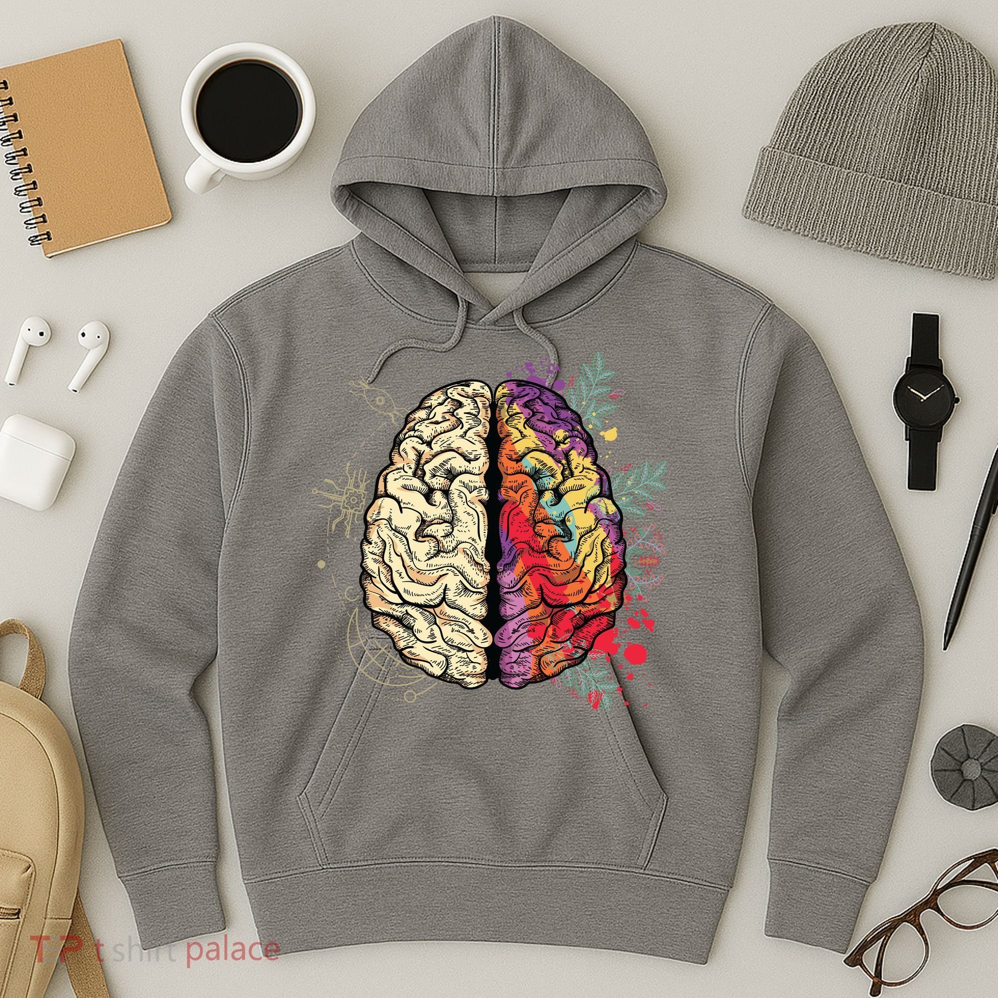 Logical Creative Human Brain Hoodie