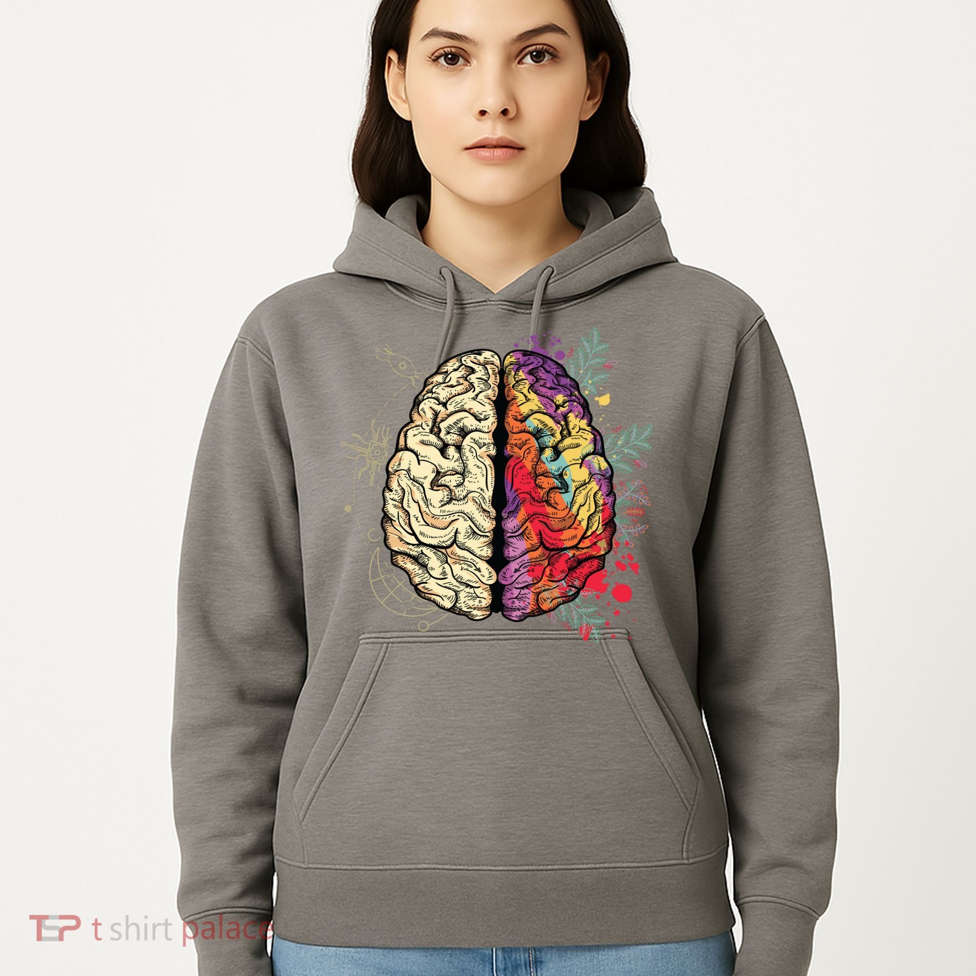 Logical Creative Human Brain Hoodie