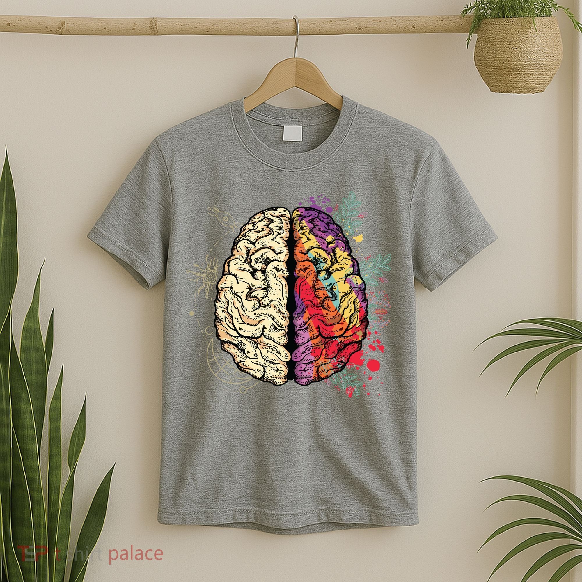 Logical Creative Human Brain T-Shirt