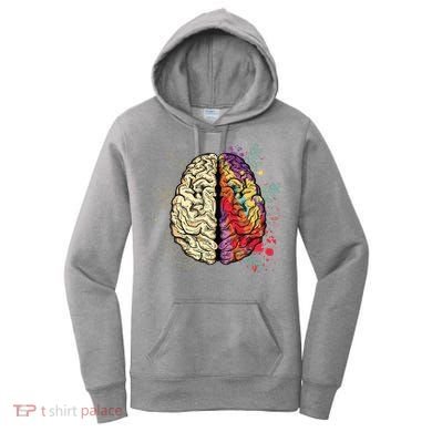 Logical Creative Human Brain Women's Hoodie
