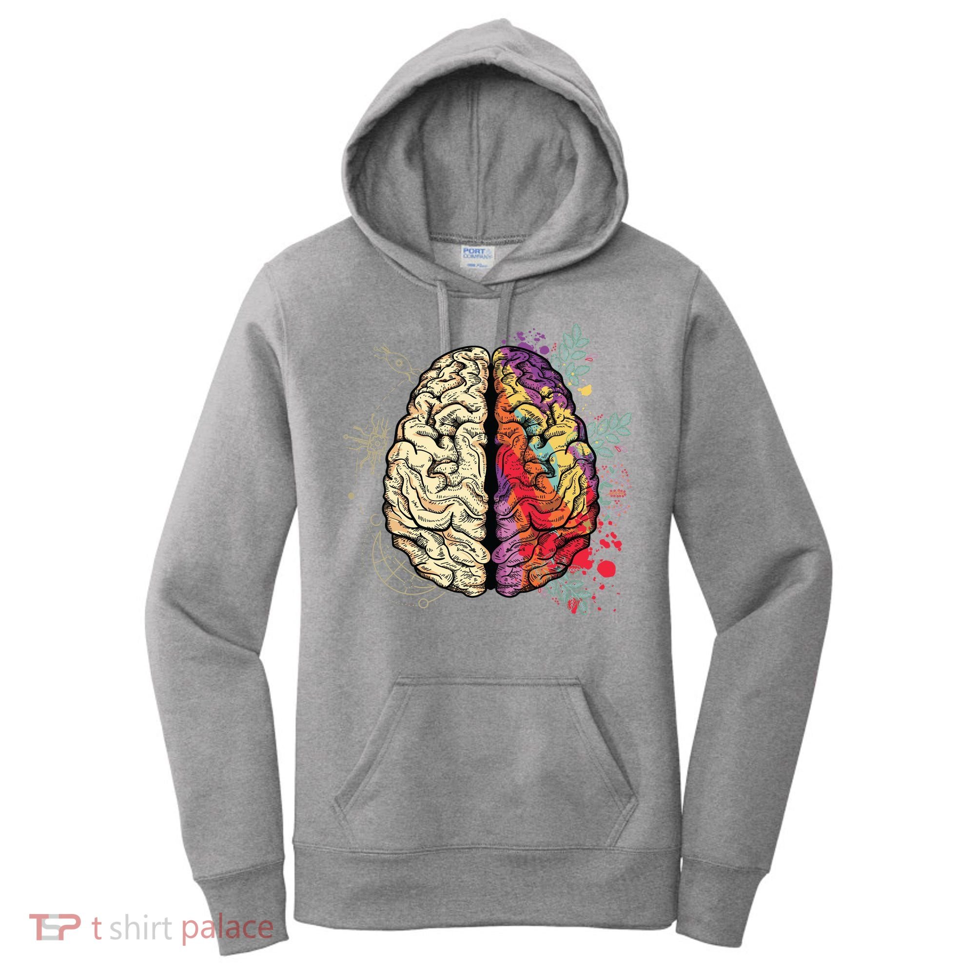 Logical Creative Human Brain Women's Hoodie