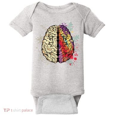 Logical Creative Human Brain Baby Bodysuit