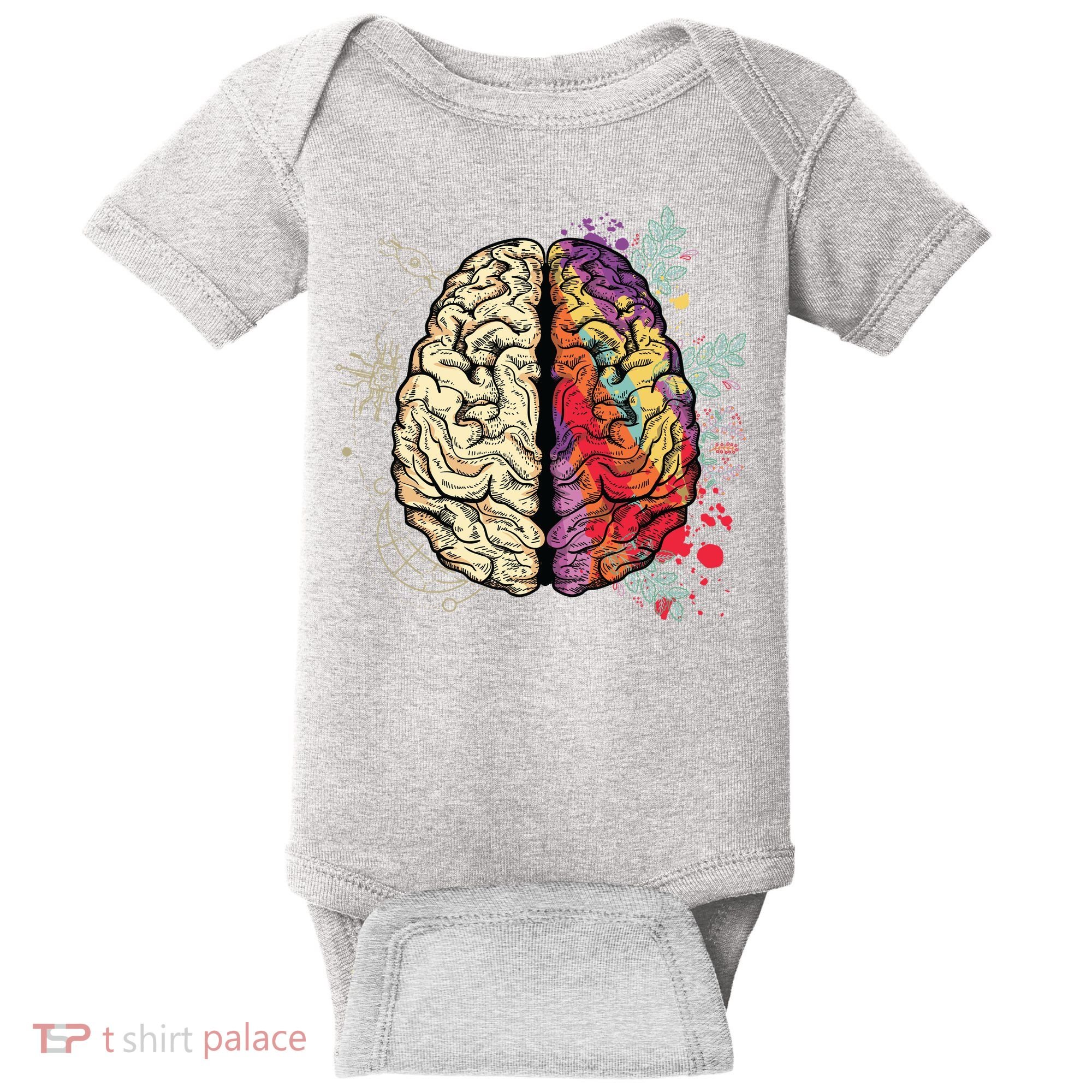 Logical Creative Human Brain Baby Bodysuit