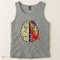 Logical Creative Human Brain Tank Top thumb 2