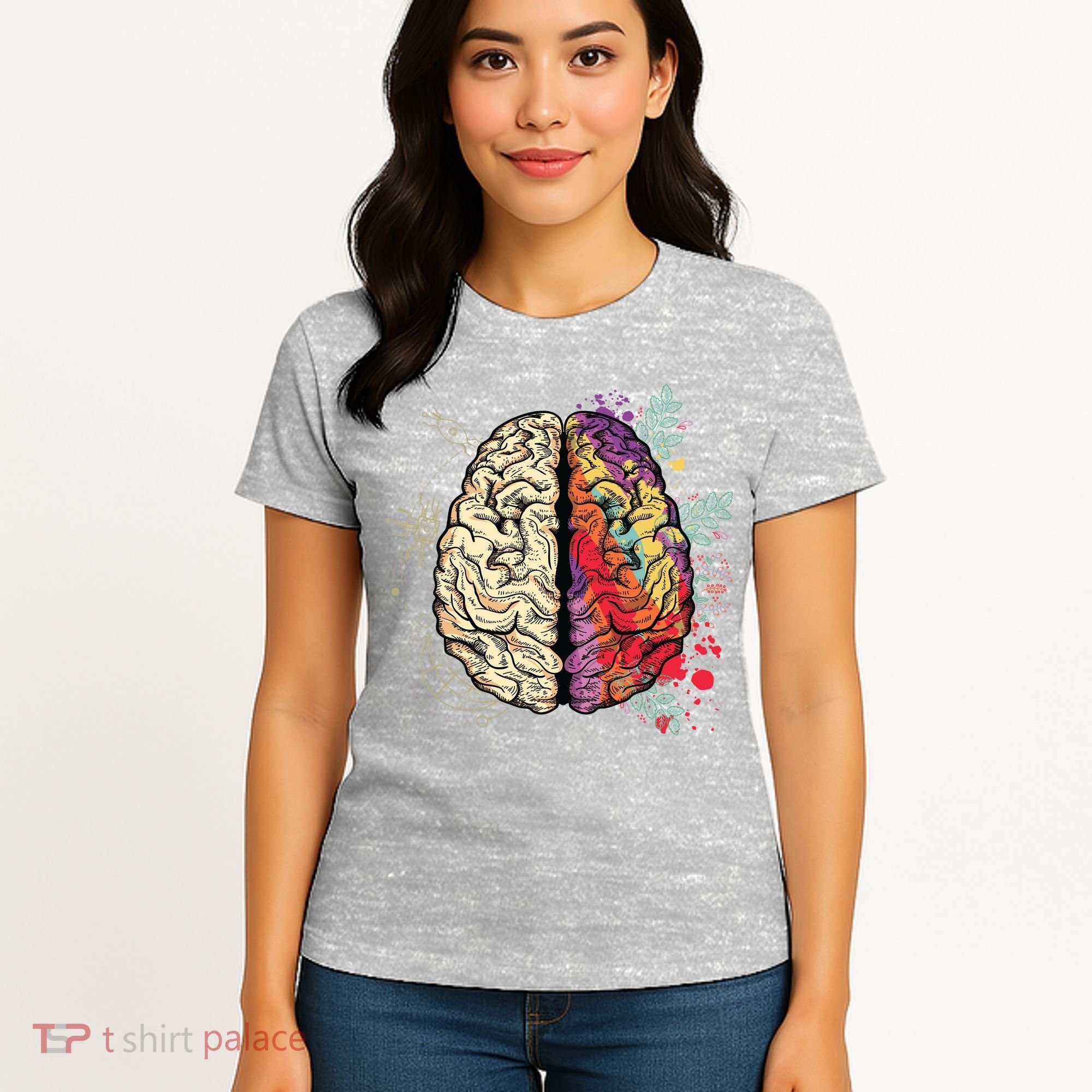 Logical Creative Human Brain Women's T-Shirt