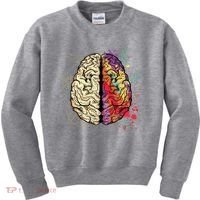 Logical Creative Human Brain Kids Sweatshirt thumb 0