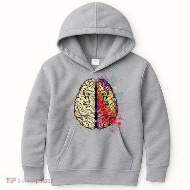 Logical Creative Human Brain Kids Hoodie