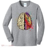 Logical Creative Human Brain Kids Long Sleeve Shirt thumb 0