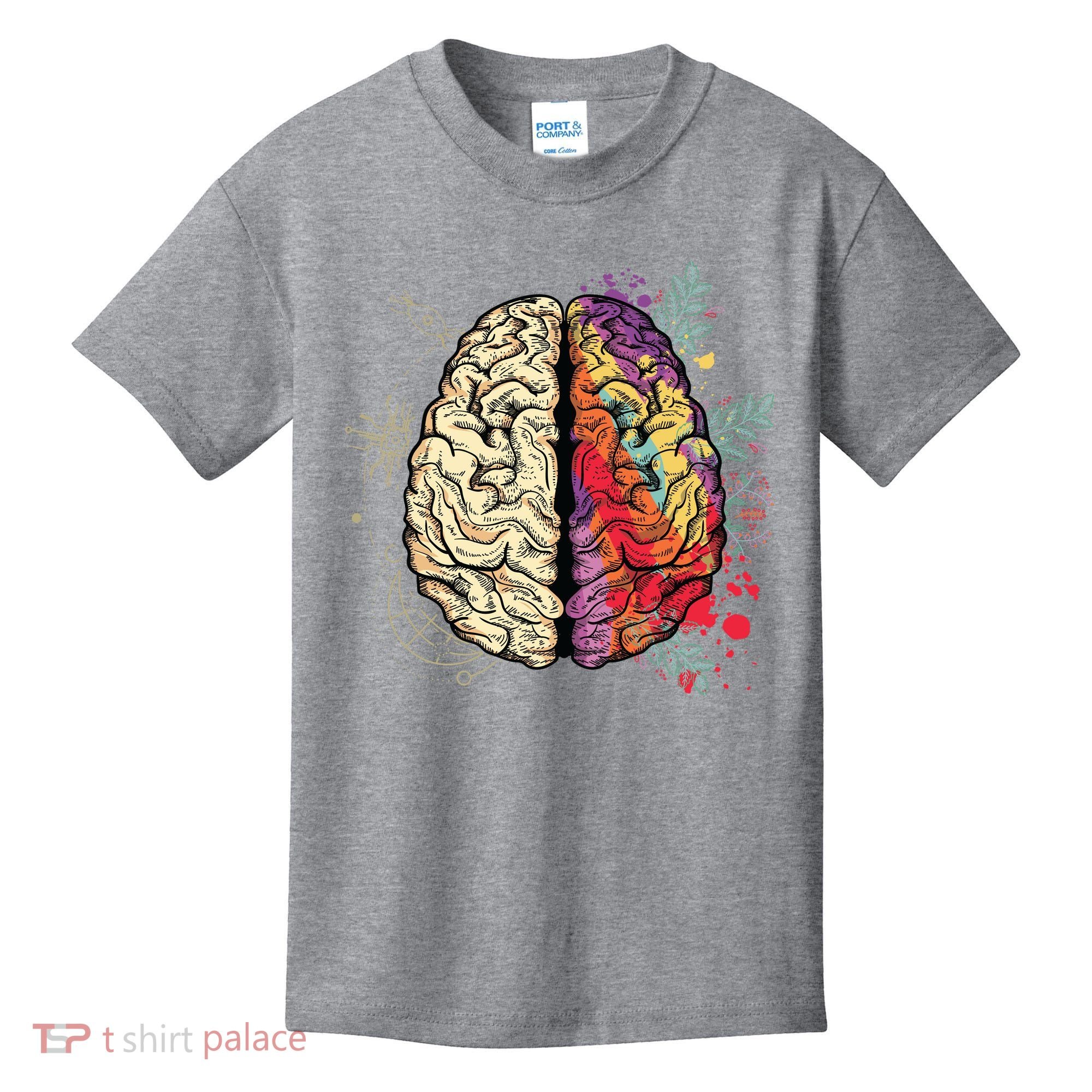 Logical Creative Human Brain Kids T-Shirt