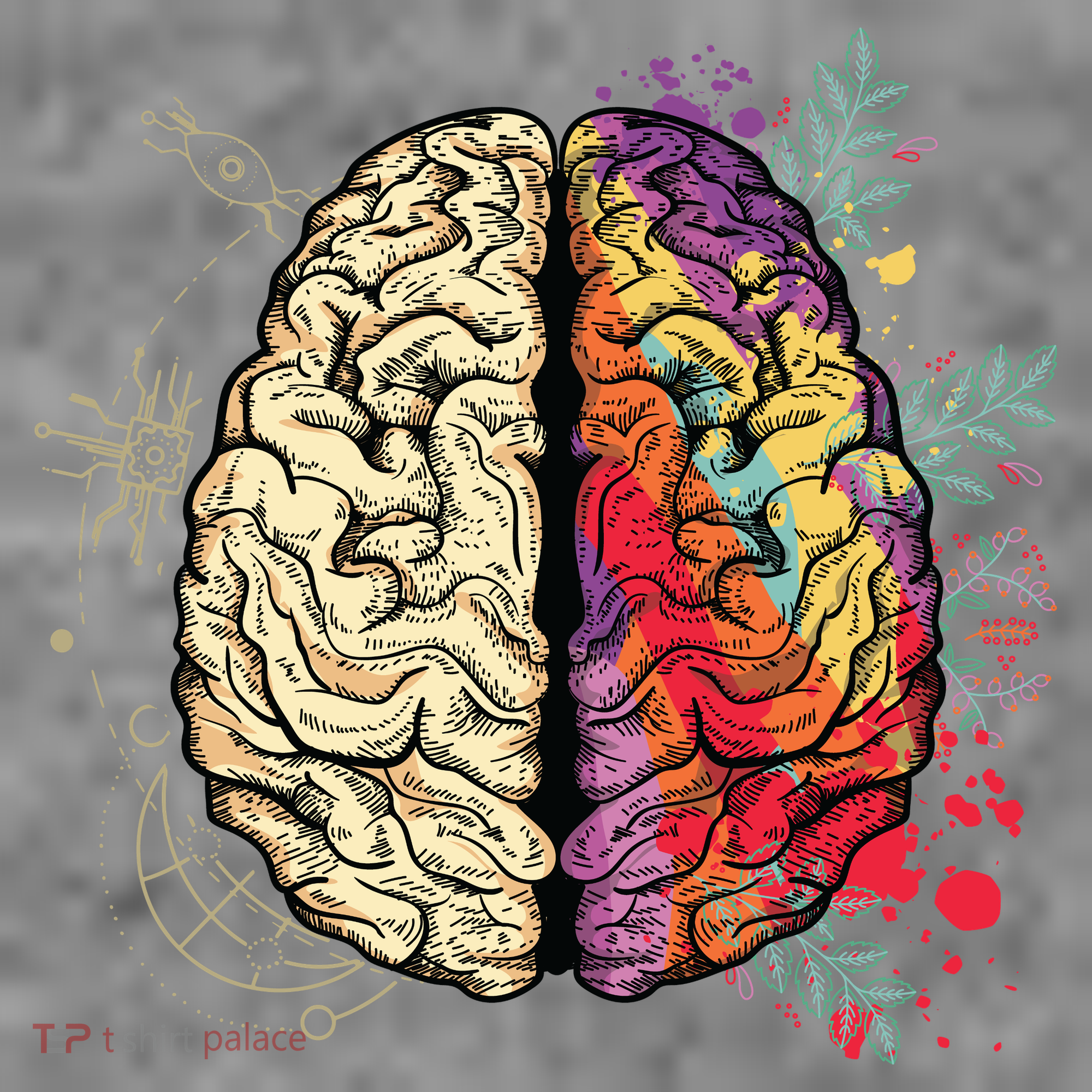 Logical Creative Human Brain Kids T-Shirt
