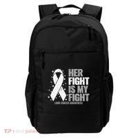 Lung Cancer Her Fight is my Fight Lung Cancer Awareness Backpack thumb 0