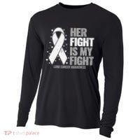 Lung Cancer Her Fight is my Fight Lung Cancer Awareness Cooling Performance Long Sleeve Crew thumb 0