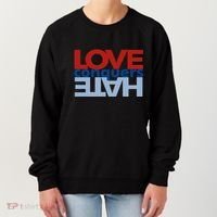 Love Conquers Hate Women's Sweatshirt thumb 0