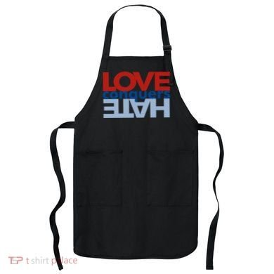 Love Conquers Hate Apron