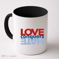 Love Conquers Hate Coffee Mug thumb 0