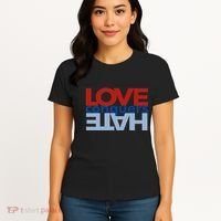Love Conquers Hate Women's T-Shirt thumb 4