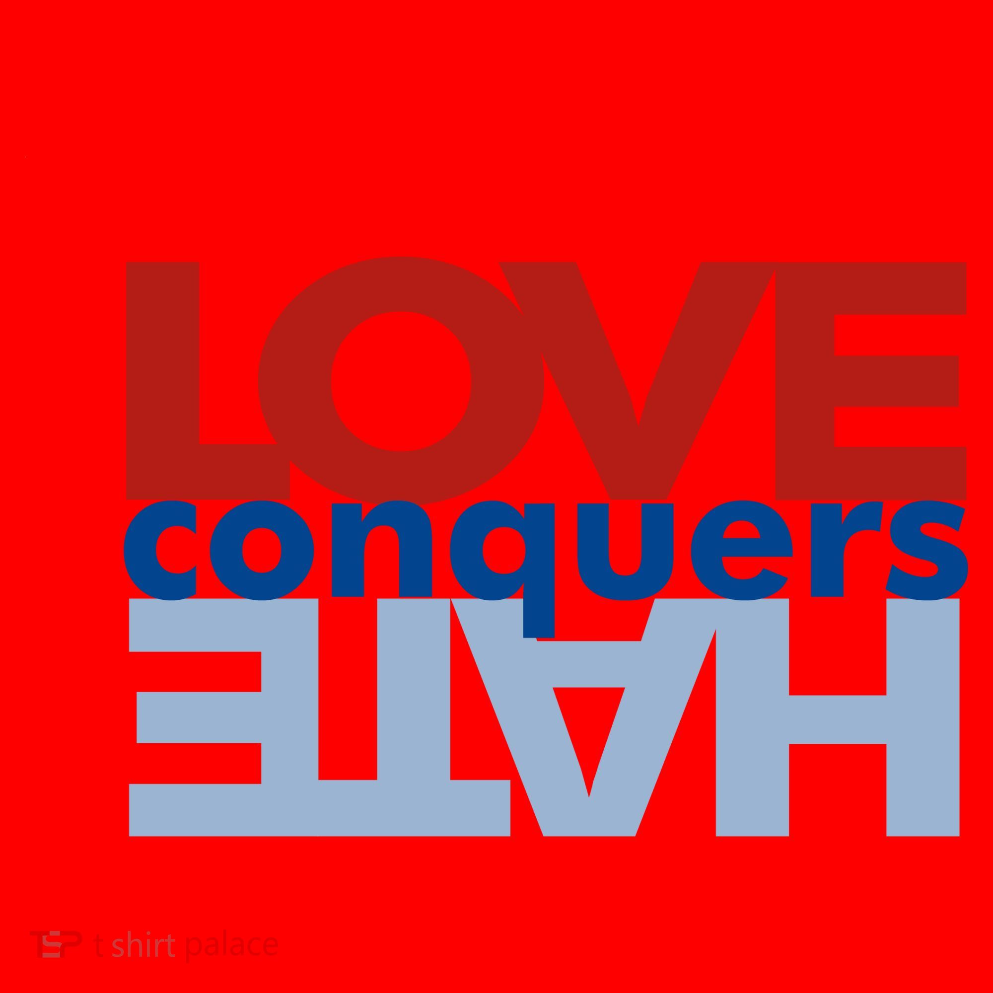 Love Conquers Hate Santa Hat