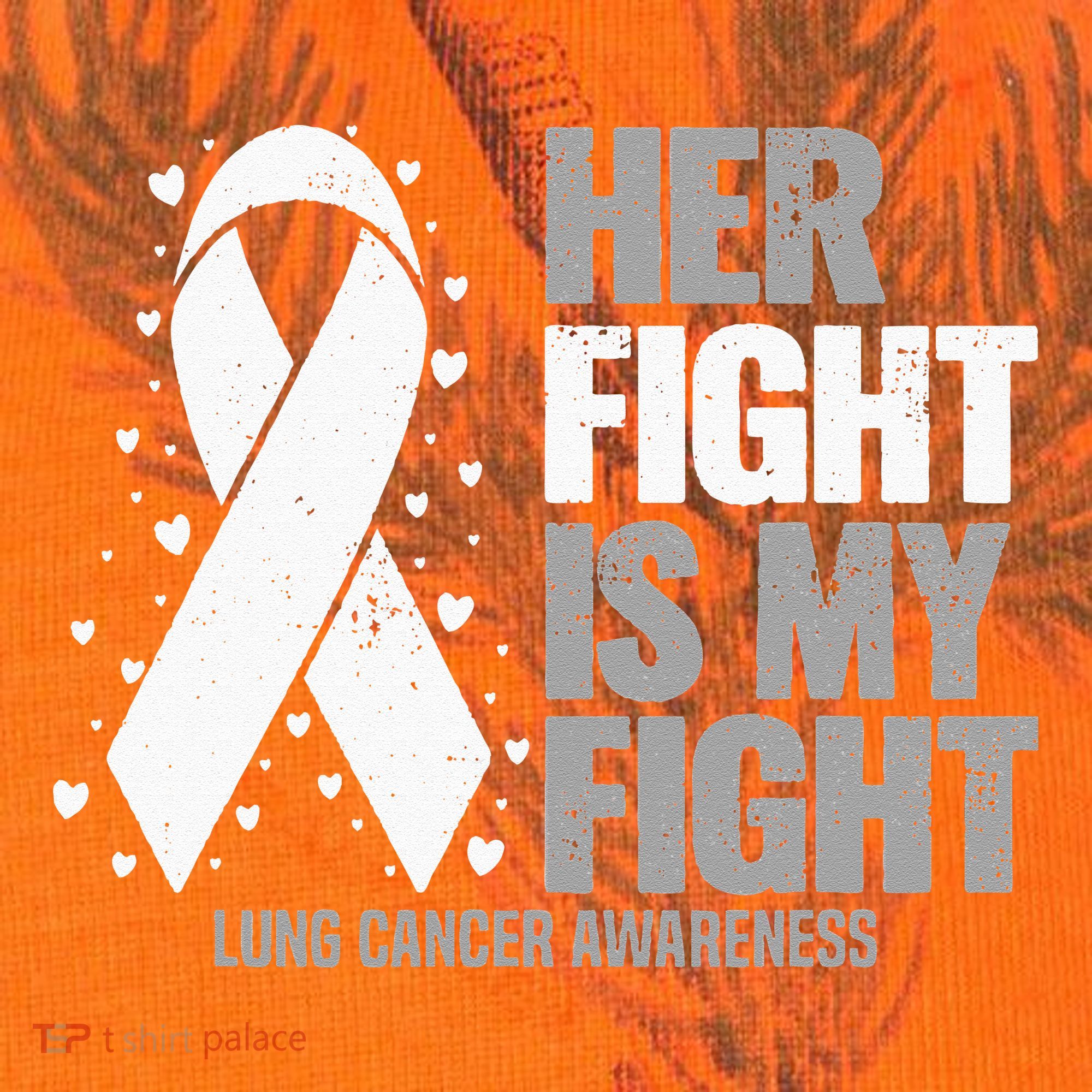 Lung Cancer Her Fight Is My Fight Lung Cancer Awareness Kati Licensed 12" Camo Cuffed Beanie
