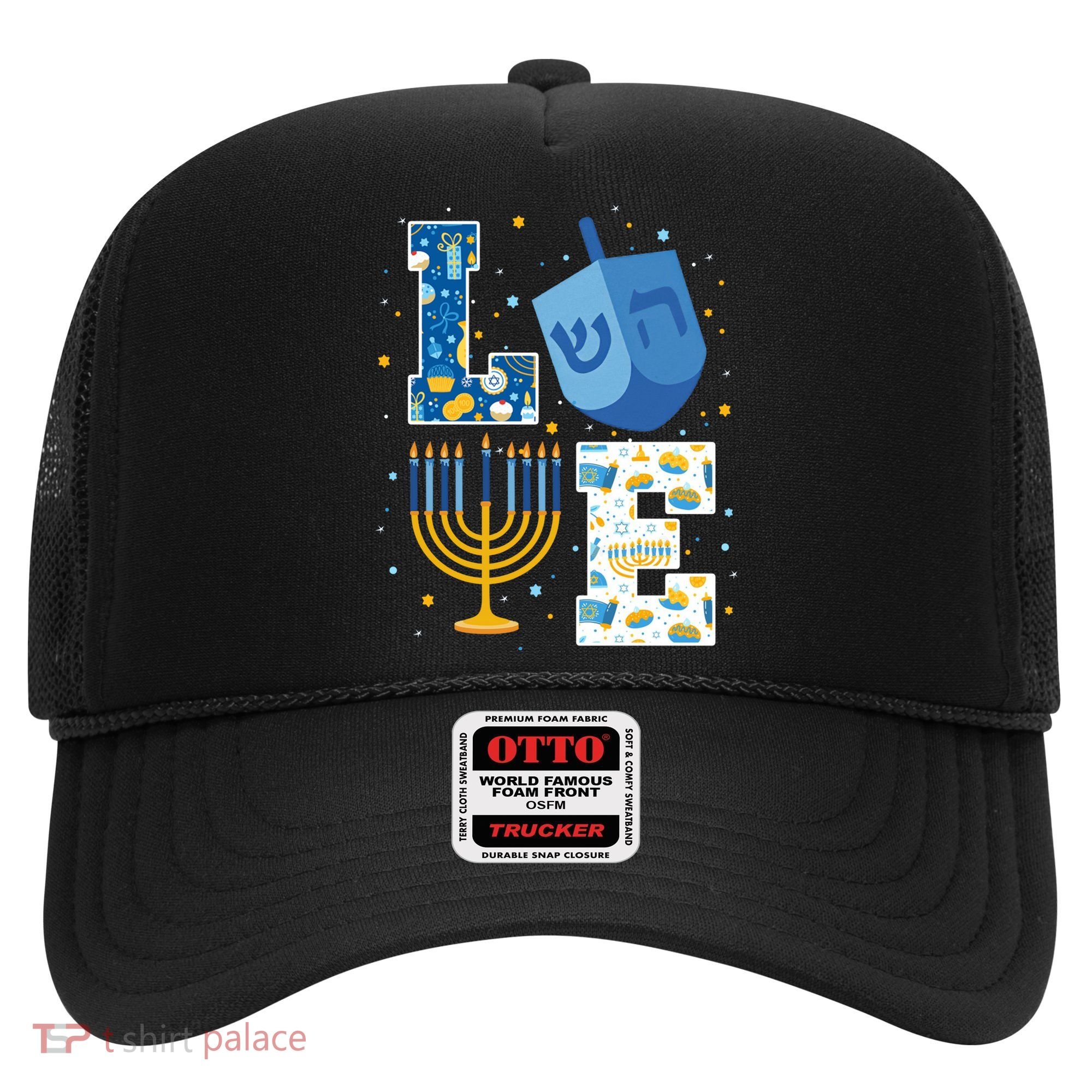LOVE Cute Hanukkah Decorations Dreidel Menorah Chanukah Hat