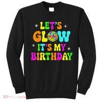 Lets Crazy It's My Birthday Party Glowing 80s Group Team Sweatshirt thumb 0