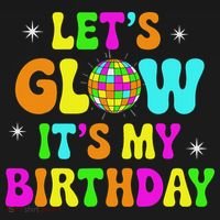 Lets Crazy It's My Birthday Party Glowing 80s Group Team Bucket Hat thumb 4