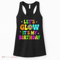 Lets Crazy It's My Birthday Party Glowing 80s Group Team Women's Tank Top thumb 0