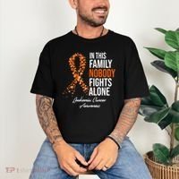 Leukemia Cancer In This Family Nobody Fights Alone Comfort Colors T-Shirt thumb 3