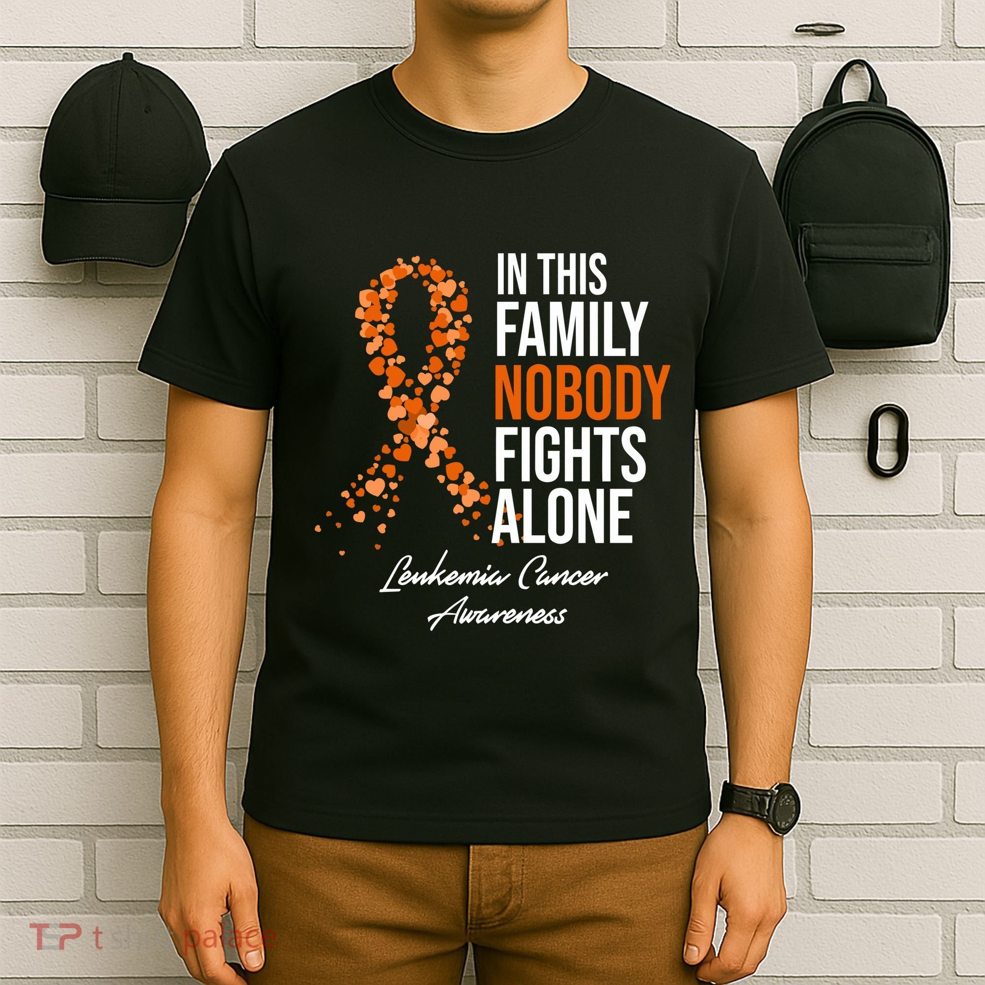 Leukemia Cancer In This Family Nobody Fights Alone T-Shirt