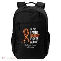 Leukemia Cancer In This Family Nobody Fights Alone Backpack thumb 0