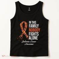 Leukemia Cancer In This Family Nobody Fights Alone Tank Top thumb 2